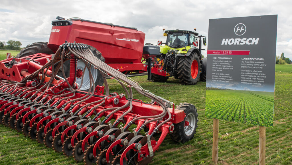 Horsch drill at Arable Insights Live event at Dyson Farming © Phil Weedon