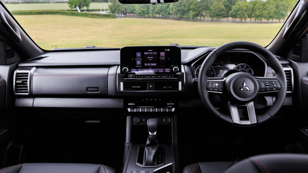 Interior of a pickup