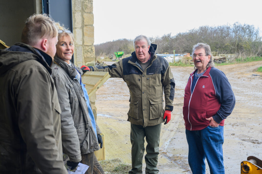 Kaleb Cooper, Lisa Hogan, Jeremy Clarkson and Gerald Cooper