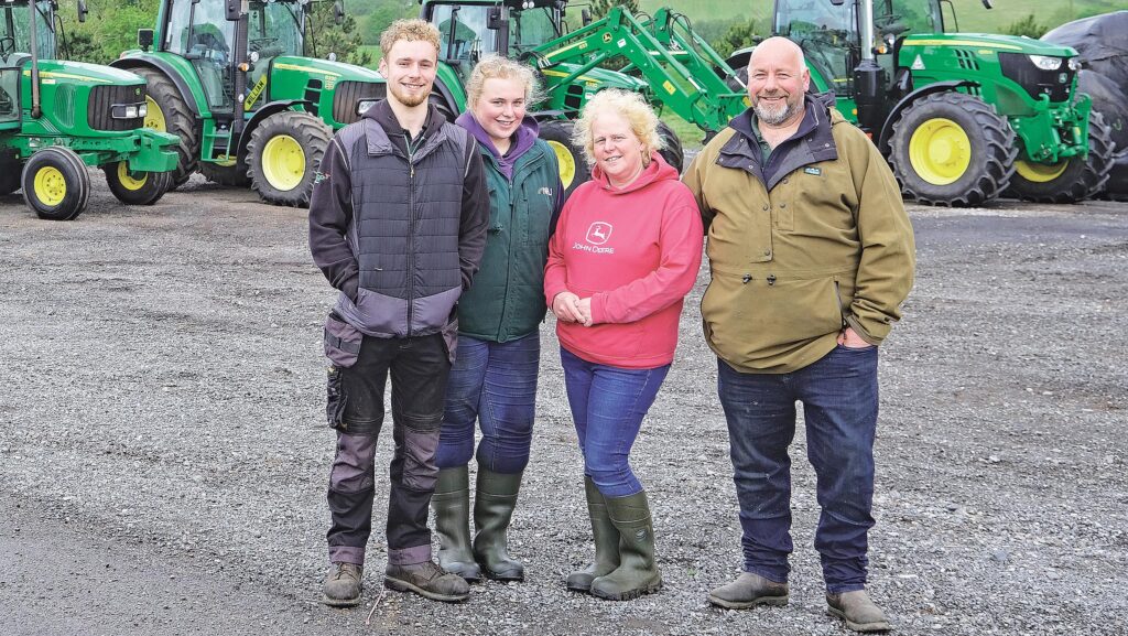 Left to right: Will, Lucy, Julie and John Tyrer © James Andrews