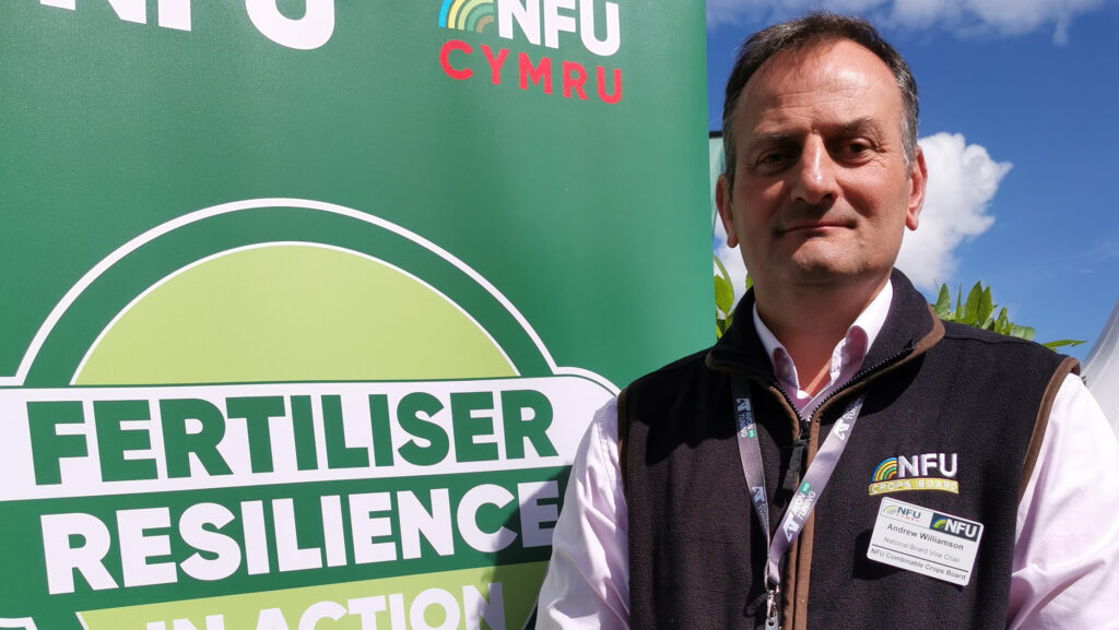 NFU Combinable Crops Board vice-chairman Andrew Williamson at Cereals