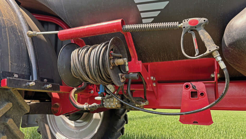 Pressure washer wand and hose