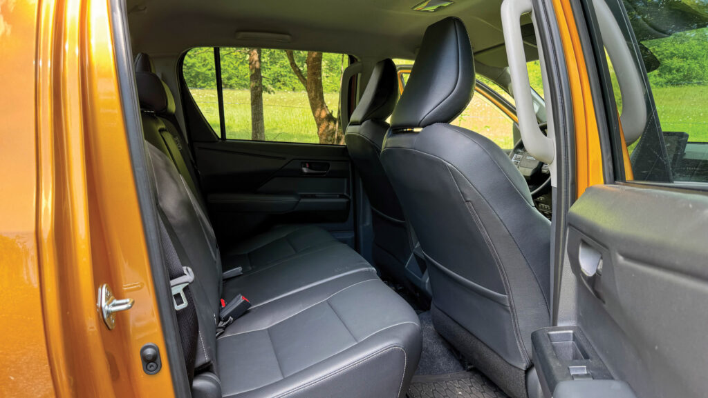Leather rear seats