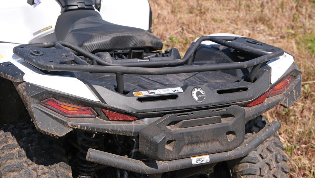 Rear storage area