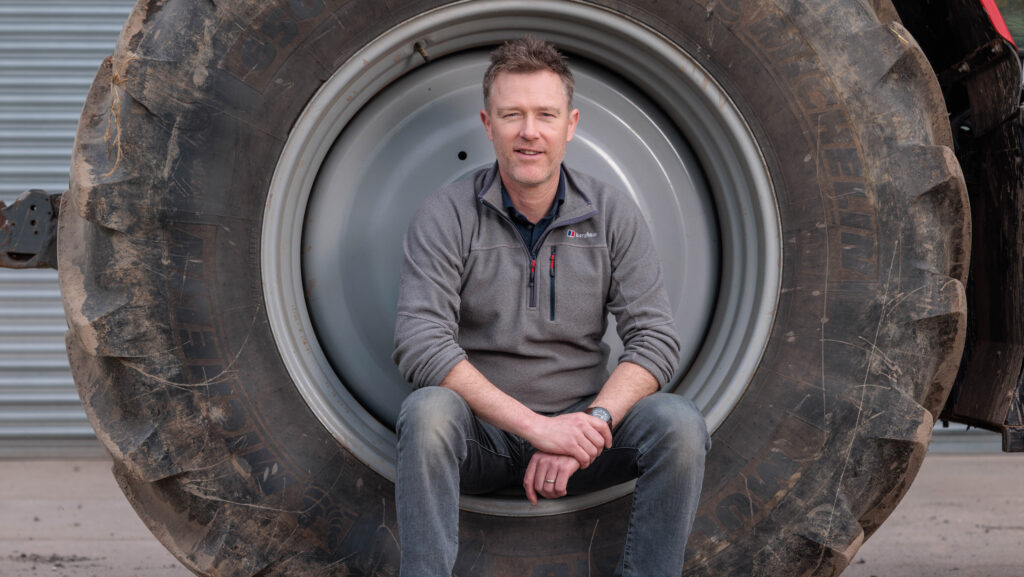 Will sitting on a tractor wheel