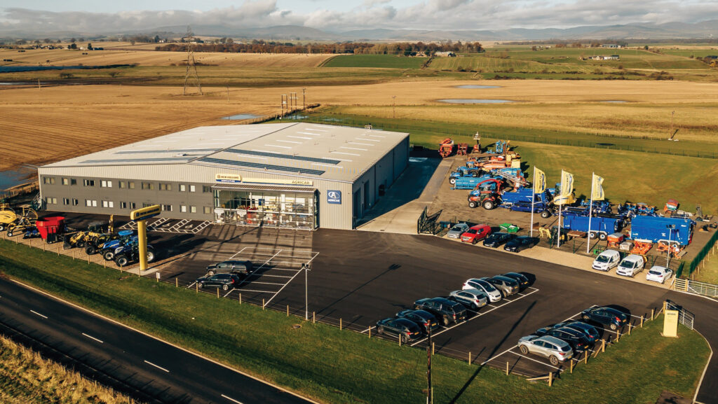 Agricar’s Forfar depot in Angus will soon handle Case IH as well as New Holland products © Agricar Forfar