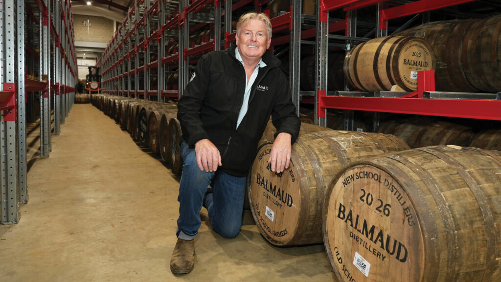 Wilson Strachan at the Balmaud Distillery