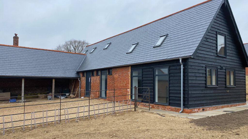 A three-home Class Q barn conversion for a client of Foxes Rural © Foxes Rural