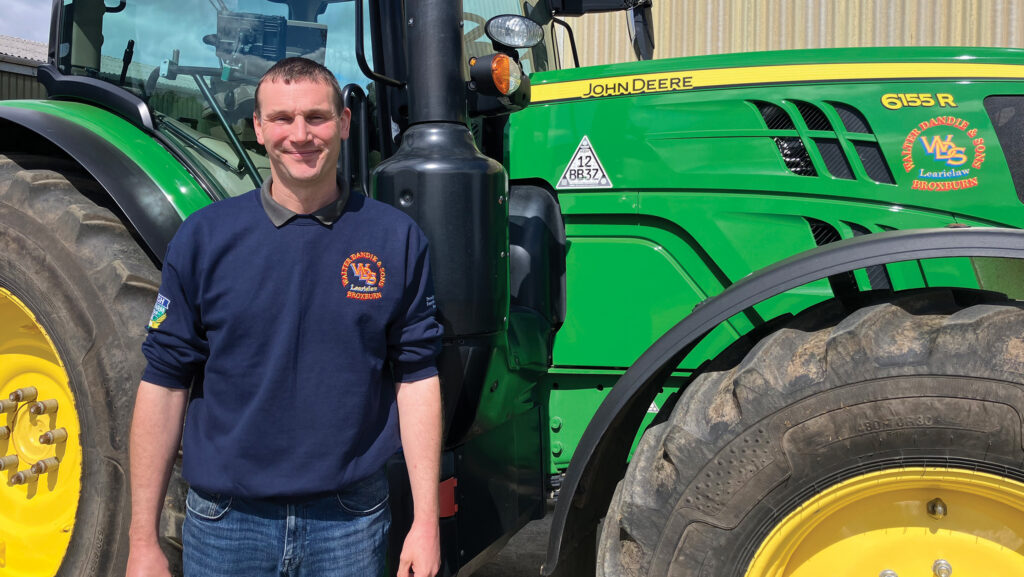 David Dandie with tractor
