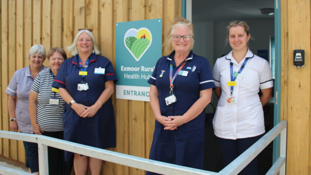The ERHH NHS team, from left: Kaye Shields, Mandy Gadd, April Bosley, Mandi Usher and Alysha  Branchflower
