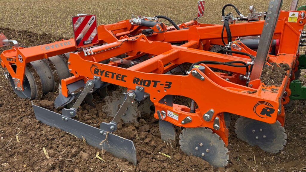 Ryetec’s Riot multi-tool cultivator for one-pass tilling and subsoiling © Ryetec