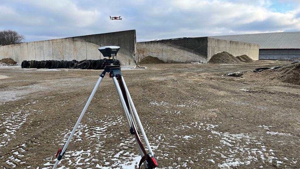 Drone doing a survey