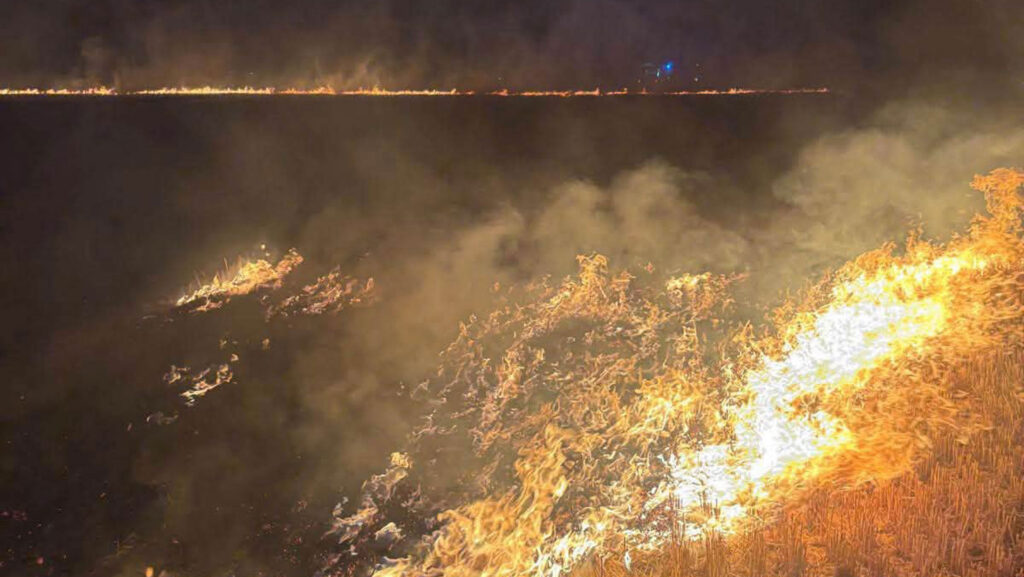 A fire