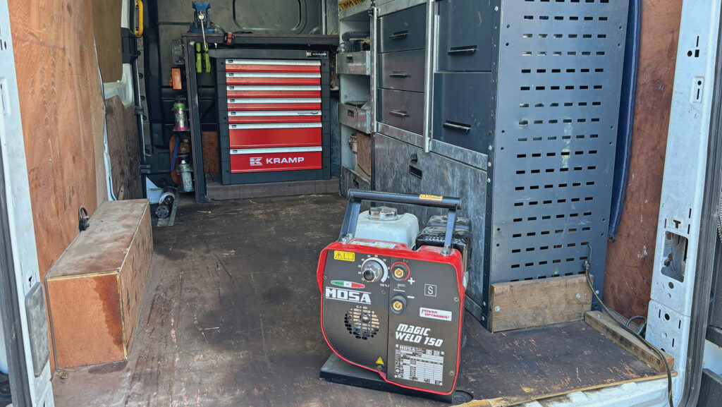 Van with Mosa welder 