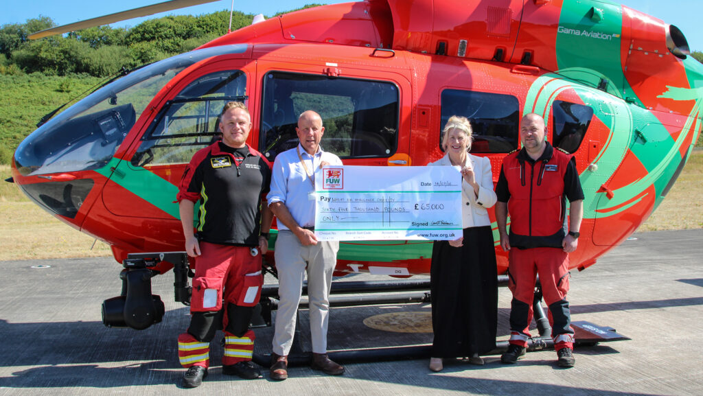 FUW raises £65,000 for Wales Air Ambulance