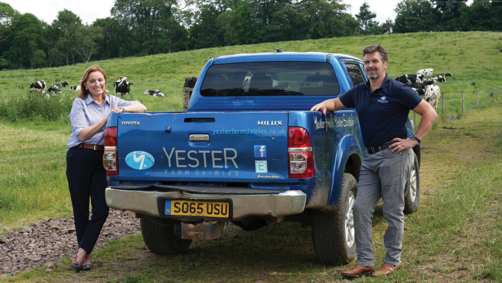 Simon and Jackie McCreery of Yester Farm Dairies