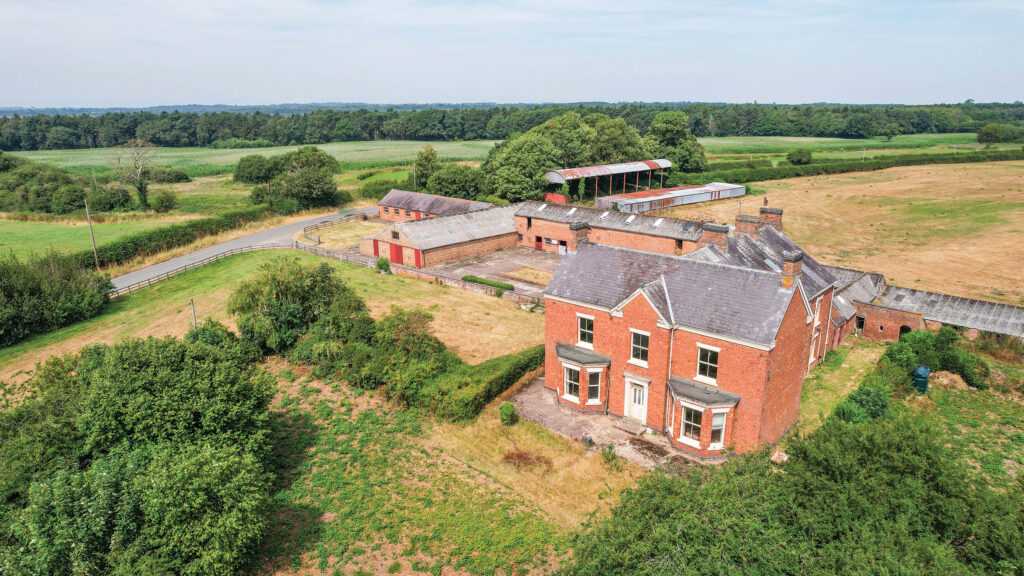 Aerial view of Fenns Wood House