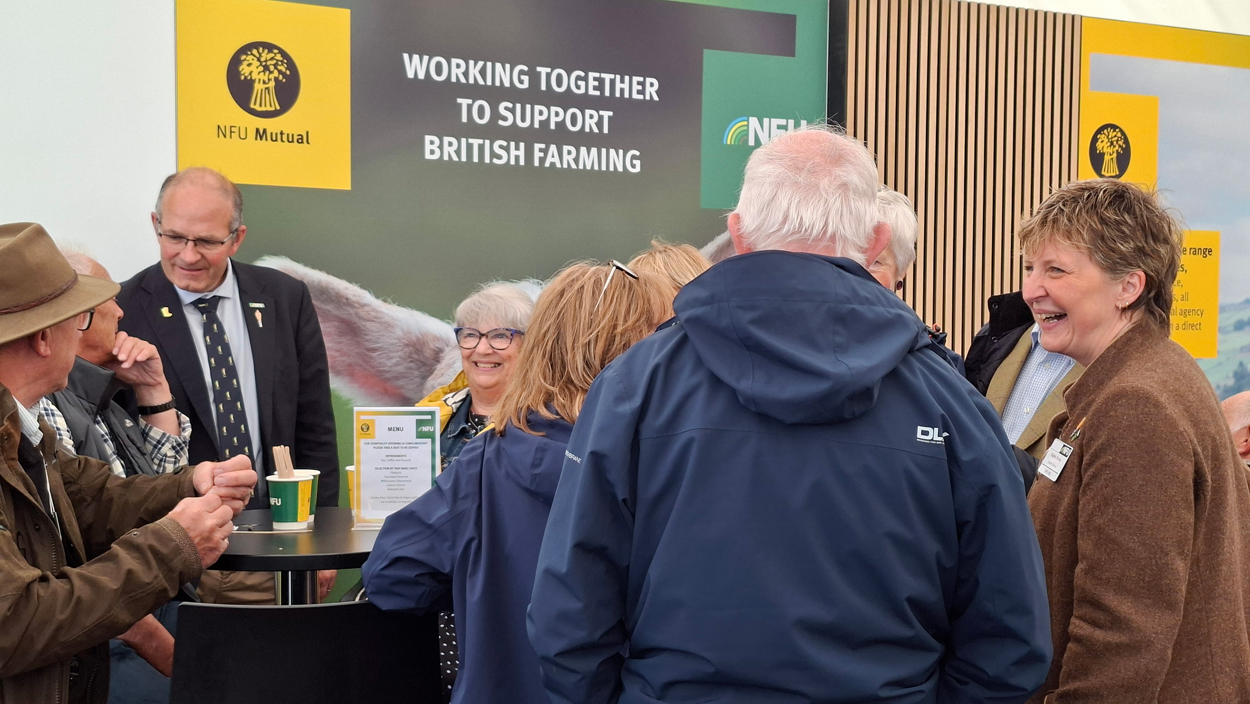 NFU president Tom Bradshaw and director general Sophie Throup