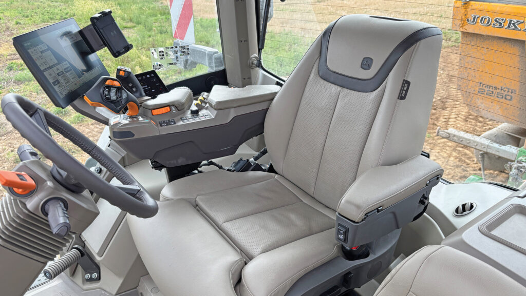 Vision seat in John Deere tractor