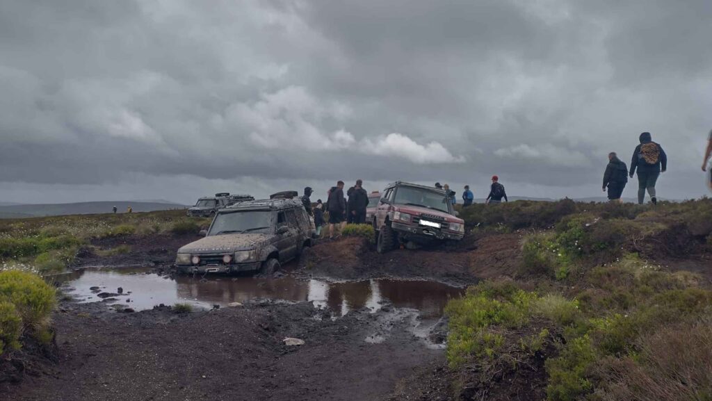 4x4 vehicles damaged the Berwyn site of special scientific interest © Natural Rescources Wales