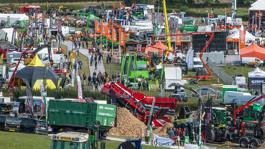 Aerial shot of APF event