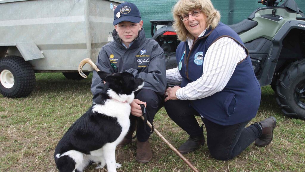 Seventeen-year-old Frankie Hood was representing Scotland in the Young Handler Trial with his dog Strona Min