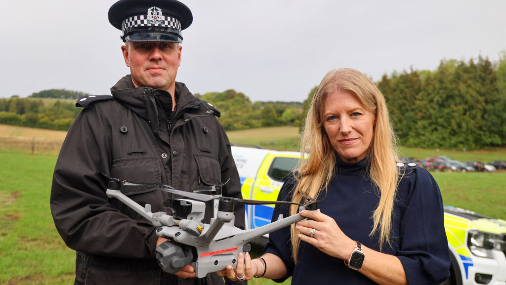 Inspector Stu Ross with Donna Jones