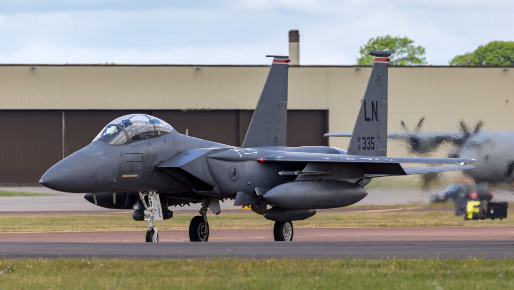 A plane at RAF Fairford