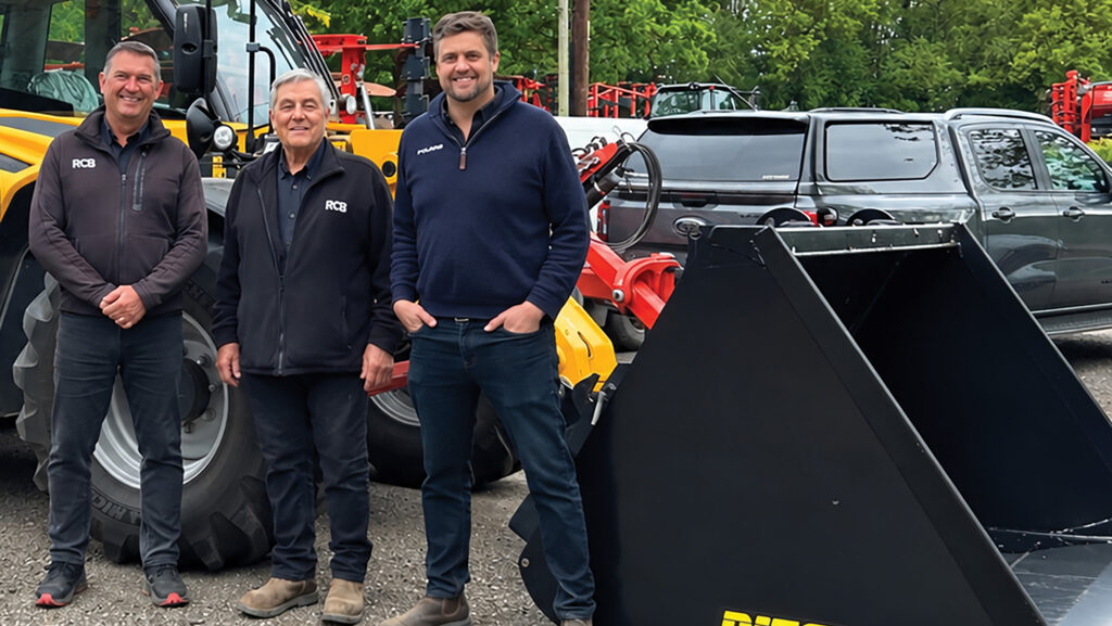 RC Boreham sales manager Ian Collar (left) with directors Nigel and Matt Boreham