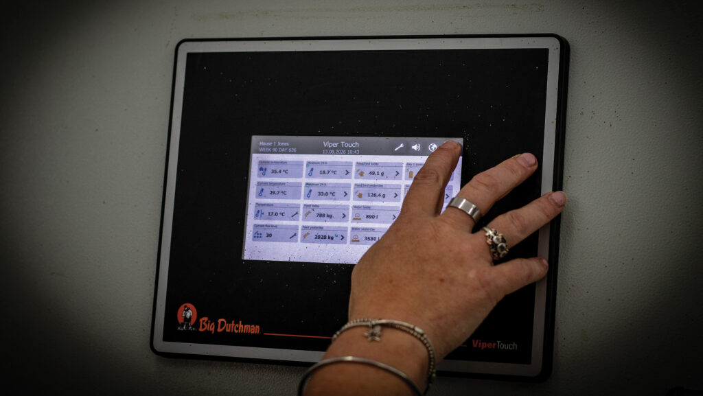 The houses are fully climate controlled and intakes are monitored daily