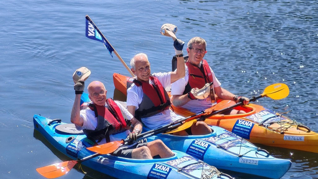 Henry Kilvert, Rod Hunt and John Rampling launch their YANA challenge