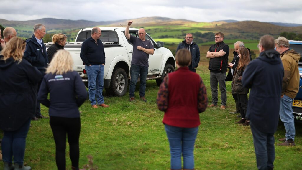 Representatives from NFU, NFU Cymru, NFU Scotland and the Ulster Farmers’ Union in Eryri National Park