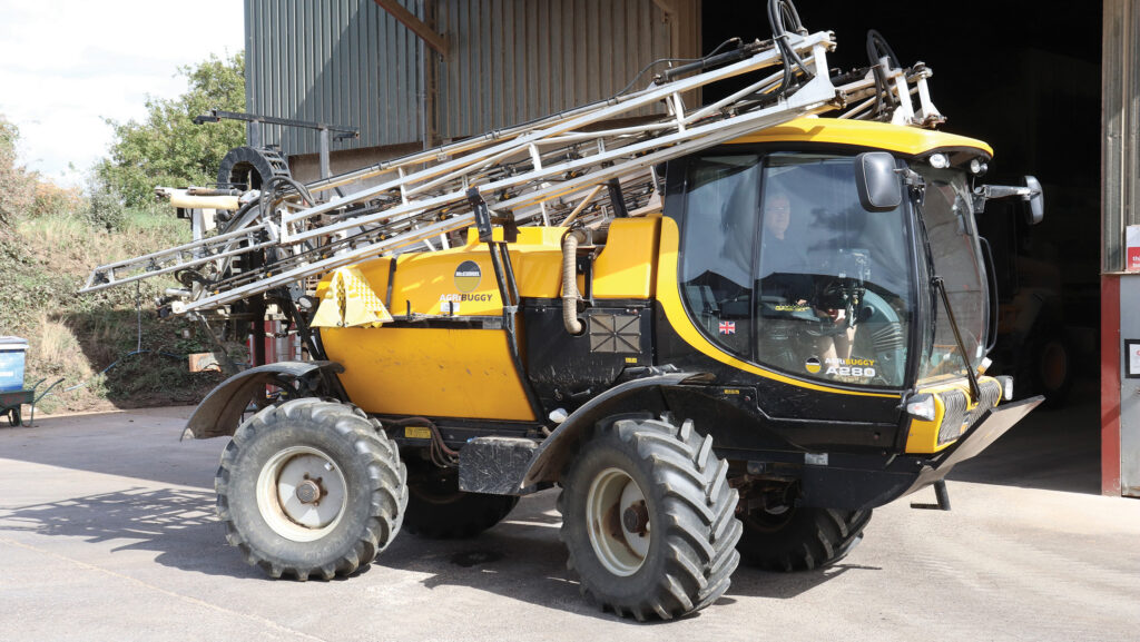 Black and yellow sprayer