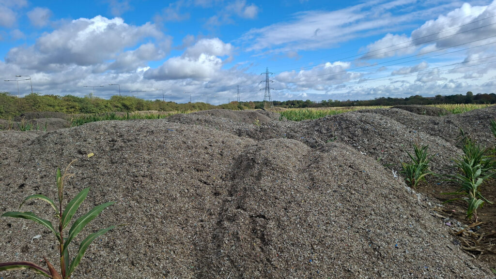 Fly-tipped waste