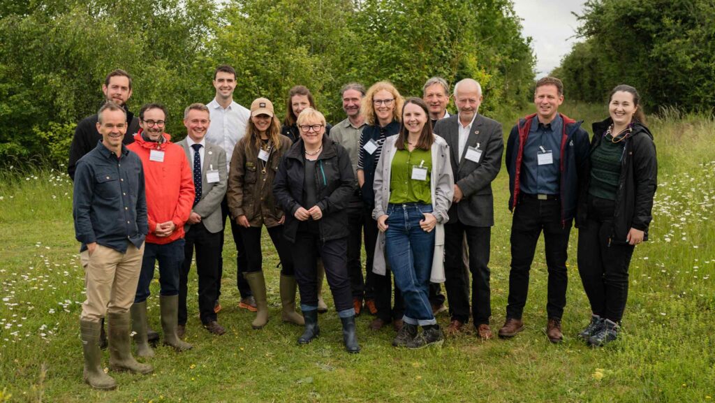 Dame Angela Eagle meeting with farmers, businesses and organisations from across the organic sector at Sacrewell Farm, a Riverford farm near Peterborough © Riverford