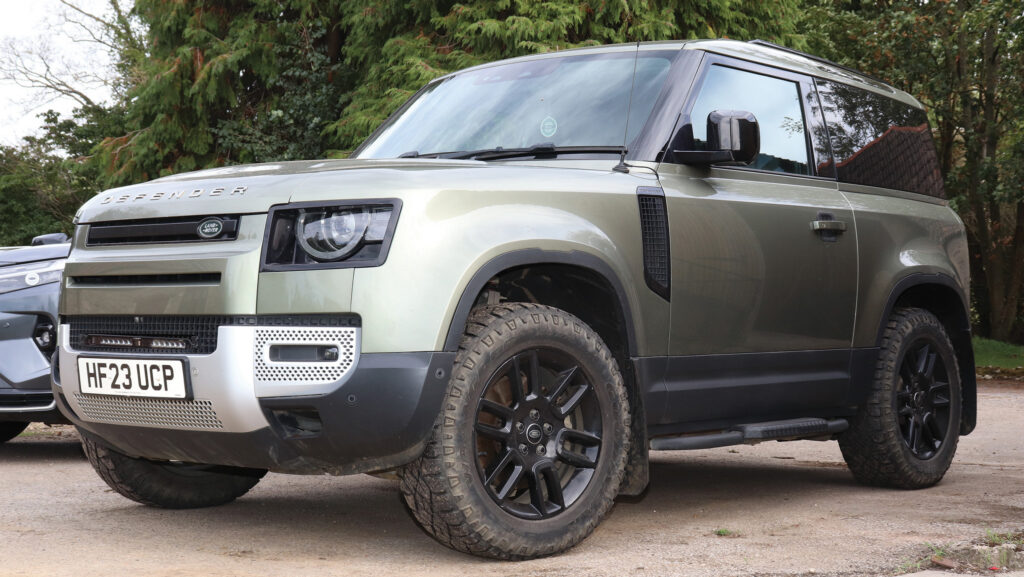 Green Land Rover