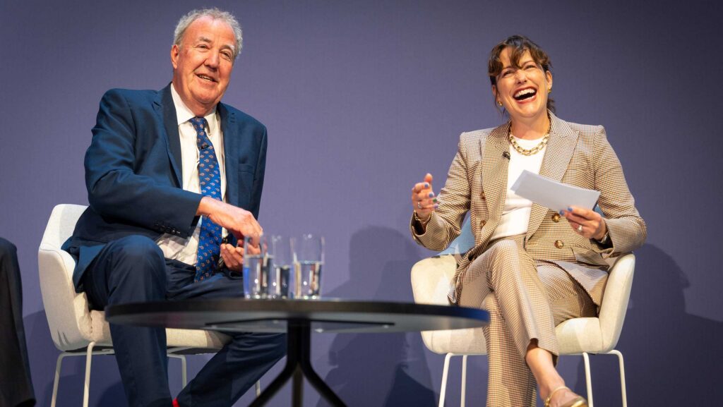 Jeremy Clarkson with Victoria Atkins © The Conservative Party