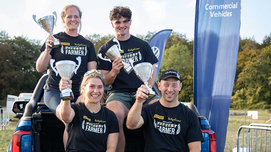Britain's Fittest Farmer competition winners