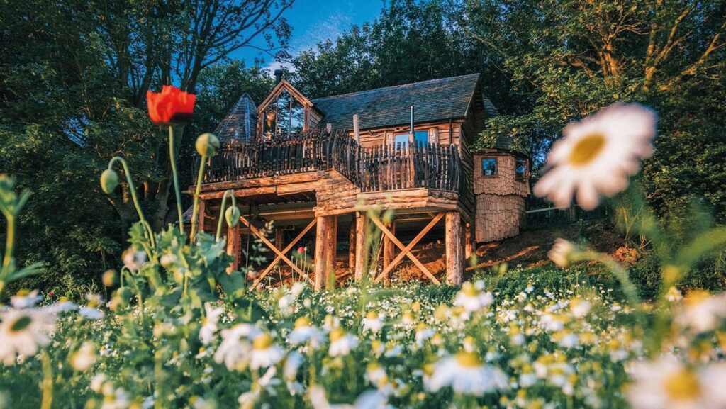 Rufus’ Roost, a luxury treehouse, sleeps up to six © Barney Smith