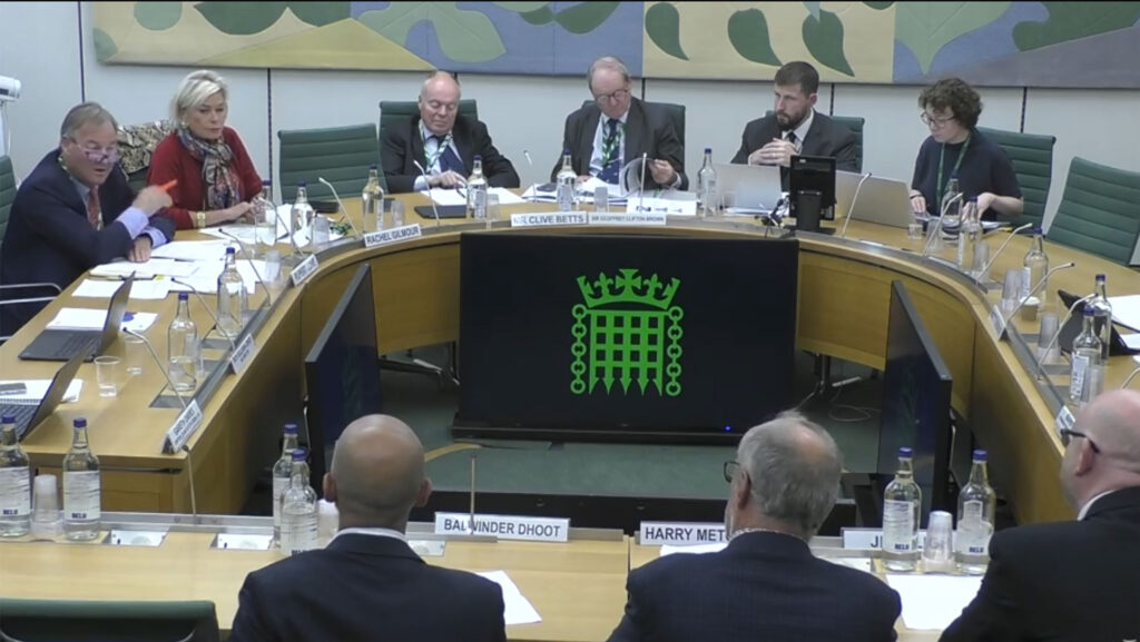 MPs at a hearing