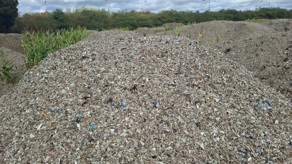 Fly-tipped waste