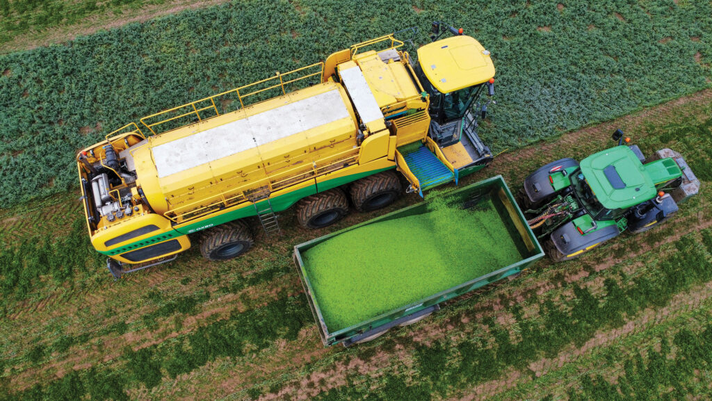 Aerial view of machinery