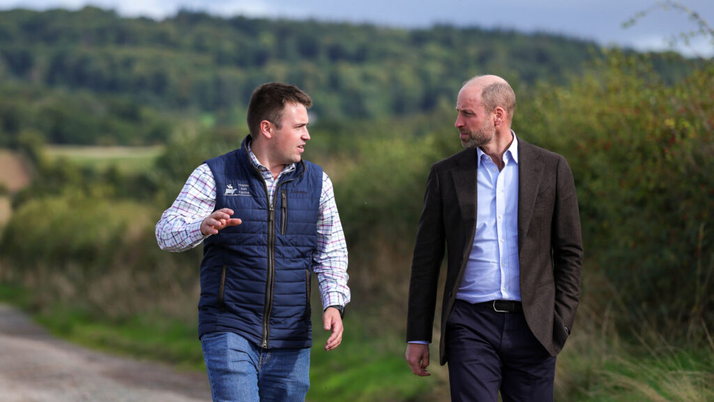 Harry Davies with HRH Prince William © Kensington Palace