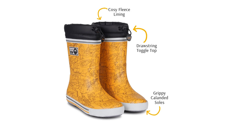 Spotty Otter X JCB Wellies