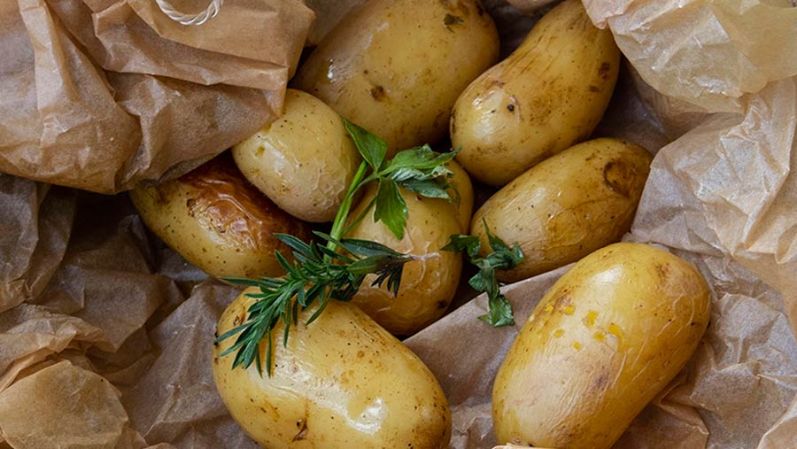 Roasted new potatoes