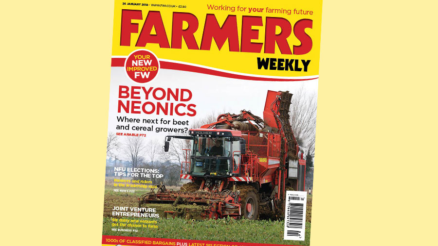 The front cover of the 26 January edition of Farmers Weekly