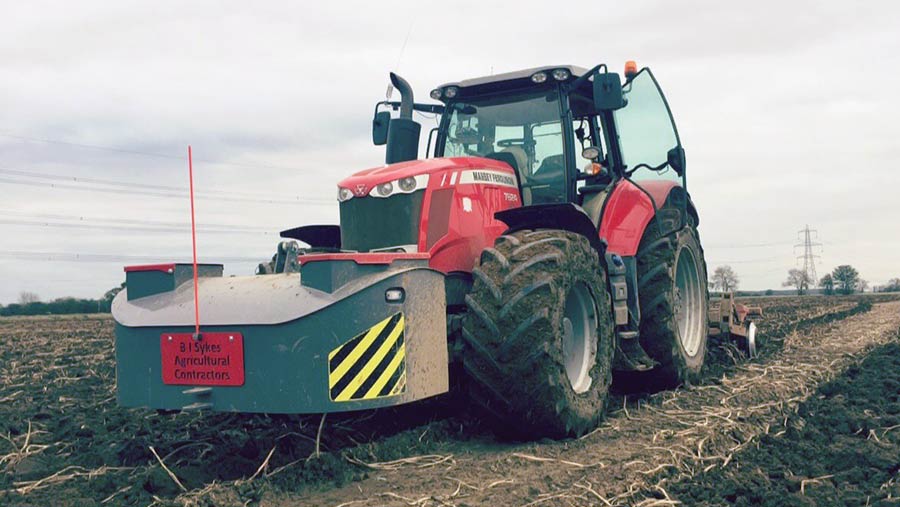 Bradley Sykes doing land work