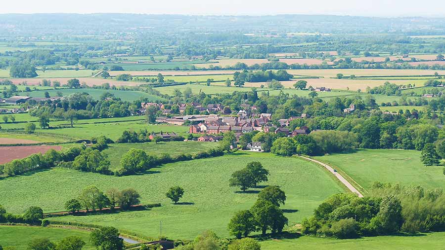 Aerial view of Shackerstone Estate