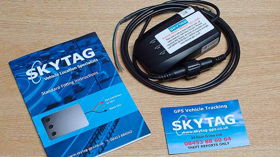 SkyTag tracking device