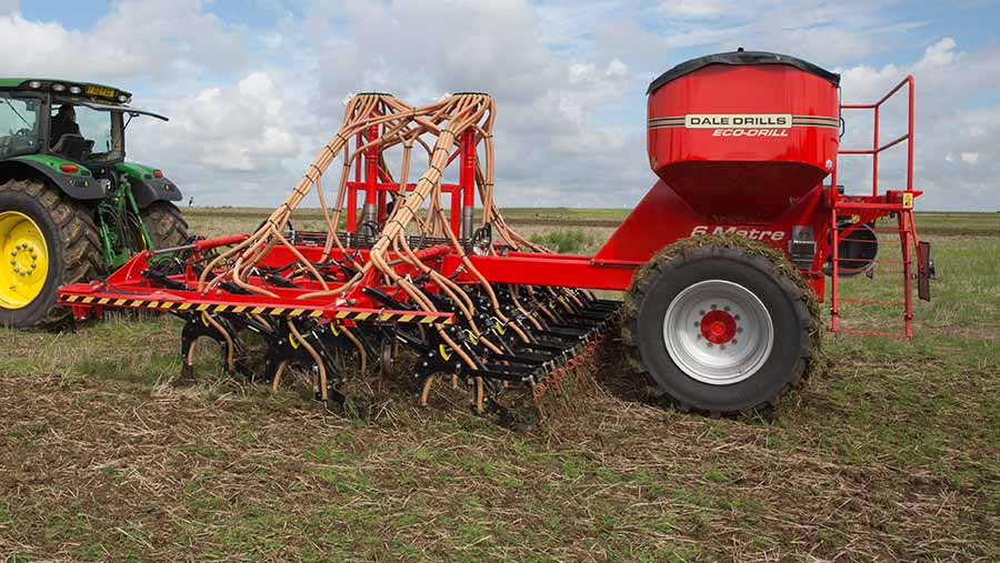 Weaving 6m tines seeder with front tank.No-Till Seed Drills of